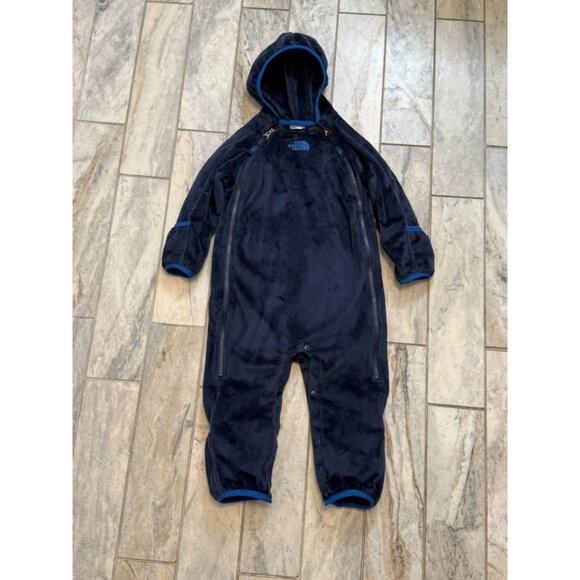 The North Face infant 12-18 months navy WARM Fleece 1pc Bunting coat - Picture 1 of 7